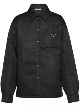 Куртка Re-Nylon с логотипом Prada, черный