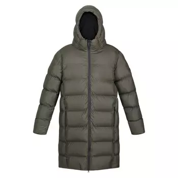 Куртка Regatta Hallin Long Length Long Padded Hoodie Rain, серый
