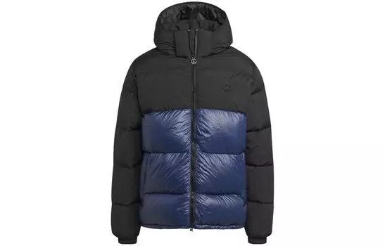 Куртка Regen мужская синяя с черными надписями Adidas Originals, синий