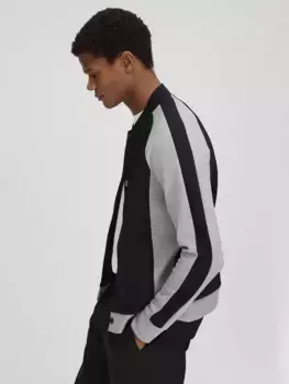 Куртка Reiss Pelham Colour Block, цвет navy/grey