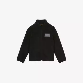 Куртка Reiss x McLaren Snoop флисовая с вышивкой, черный