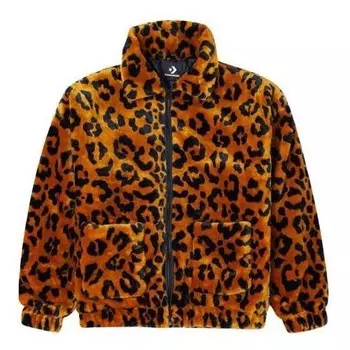 Куртка retro leopard print loose jacket couple style 'brown' Converse, коричневый