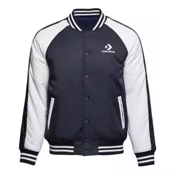 Куртка reversible baseball jacket 'black white' Converse, черный