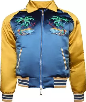 Куртка Rhude Palm Eagles Souvenier 'Navy/Mustard Yellow', синий
