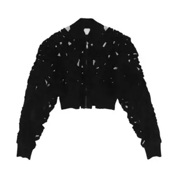 Куртка Rick Owens Flight Cropped Jacket, черный