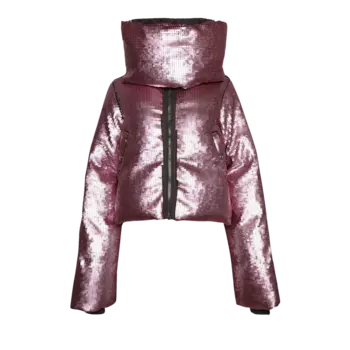 Куртка Rick Owens Funnel Neck 'Dust/Pink', розовый