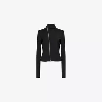 Куртка Rick Owens Gary на косой молнии, черный