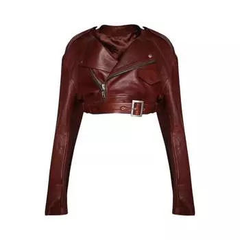 Куртка Rick Owens Micro Biker Jacket, коричневый
