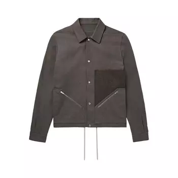 Куртка Rick Owens Tour Snap Front Jacket Ash/Brown/Black, серый
