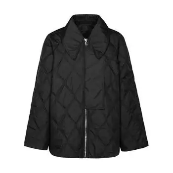 Куртка ripstop' nylon jacket Ganni, черный