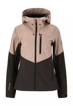Куртка Rosea Softshell из ветронепроницаемого и водонепроницаемого функционального материала WHISTLER, цвет Simply Taupe