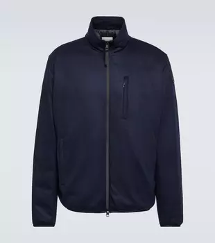 Куртка roselend из смесового кашемира Moncler, синий