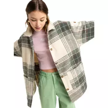 Куртка Roxy Check Me Now, зеленый