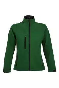 Куртка Roxy Soft Shell (дышащая, ветрозащитная и водостойкая) SOL'S, зеленый