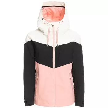 Куртка Roxy женская, бежевый / черный / розовый