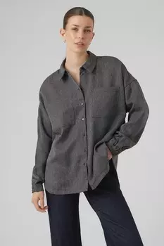 Куртка рубашечного типа с нагрудными карманами Vero Moda, черный