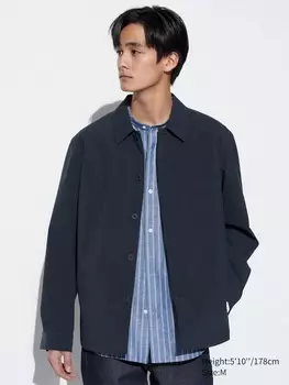 Куртка-Рубашка airsense Uniqlo, синий