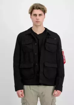 Куртка-рубашка Alpha Industries " Alpha Industries Мужчины - Рубашки Ripstop Cargo Overshirt ", черный