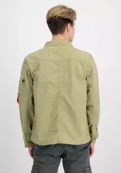 Куртка-рубашка Alpha Industries " Alpha Industries Мужчины - Рубашки Ripstop Cargo Overshirt ", оливковый