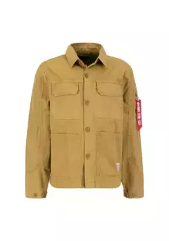 Куртка-рубашка Alpha Industries " Alpha Industries Мужчины - Верхняя рубашка Color Block Overshirt ", хаки
