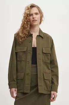 Куртка-рубашка Answear Lab, зеленый