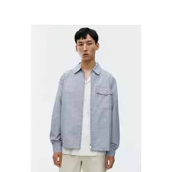 Куртка-рубашка Arket на молнии, синий