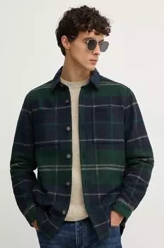 Куртка рубашка Barbour, зеленый