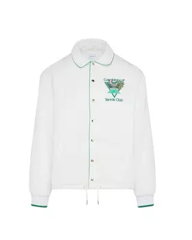 Куртка-рубашка Casablanca Tennis Club Icon Coach, белый