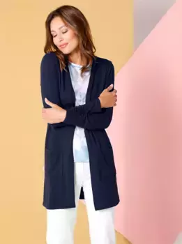 Куртка-рубашка Classic Basics "Длинная куртка-рубашка", синий