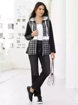 Куртка-рубашка Classic Basics "Куртка-рубашка", цвет Schwarz-Ecru-Gemustert