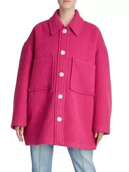 Куртка-рубашка Delinda Isabel Marant свободная, розовый