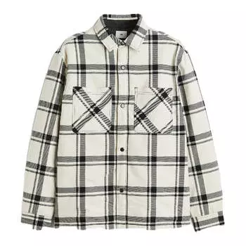 Куртка-рубашка H&amp;M Padded, кремовый/черный