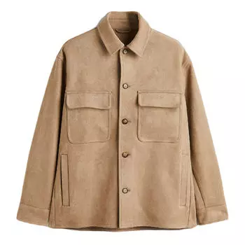 Куртка-рубашка H&amp;M Relaxed Fit, коричневый