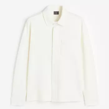Куртка-рубашка H&M Regular Fit, кремовый
