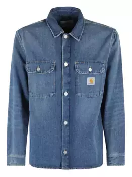 Куртка-рубашка Harvey на пуговицах CARHARTT WIP, синий