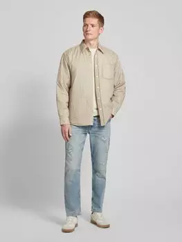 Куртка-рубашка из чистого хлопка модель 'LAMBINI' BOSS Orange, бежевый