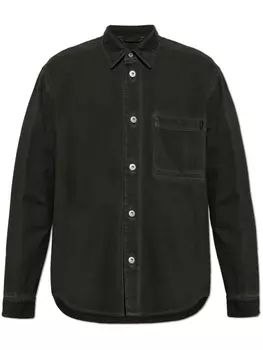 Куртка-рубашка из денима Burberry, черный