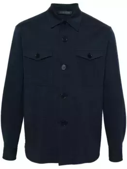 Куртка-рубашка из сирсакера Harris Wharf London, синий