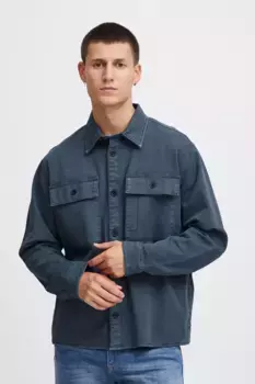 Куртка-рубашка из смесового материала "BLEND BHJacket", цвет Dress Blues