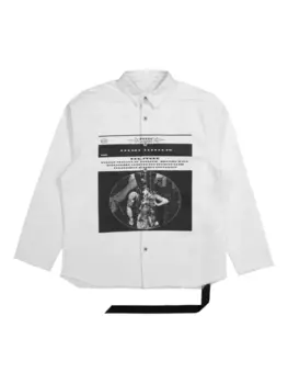 Куртка-рубашка Jumbo Rick Owens DRKSHDW, белый