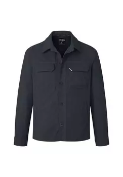 Куртка-рубашка классического кроя, окрашенная в готовом виде, с эластичной тканью VANC redpoint, темно-синий