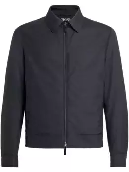 Куртка-рубашка Leggerissimo на молнии Zegna, синий