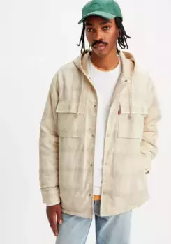 Куртка-рубашка Levi's "HOODED JACK WORKER NEUTRALS", с капюшоном, цвет Scottie Plaid Turtle