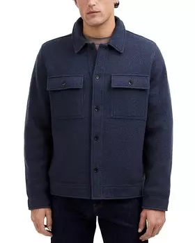 Куртка-рубашка Madewell стандартного кроя из вареной шерсти, синий