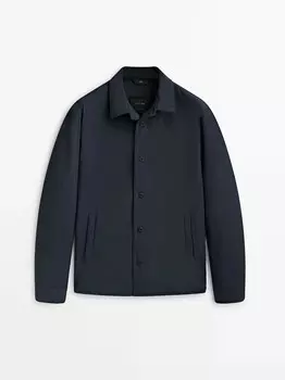 Куртка-рубашка Massimo Dutti Ultralightweight Technical, темно-синий