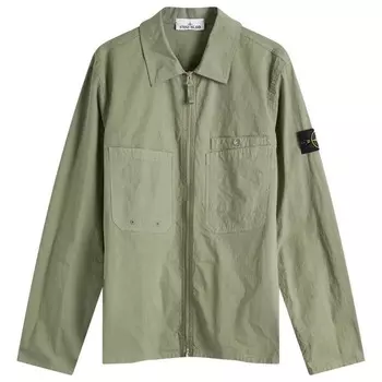 Куртка-рубашка Mil-Spec из растягивающейся ткани рипстоп. Stone Island, цвет musk