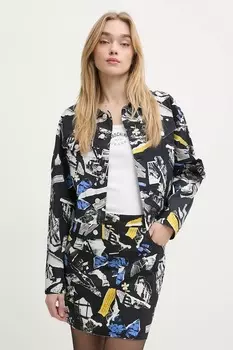 Куртка рубашка Moschino Jeans, черный