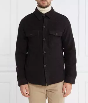 Куртка-рубашка мужская Oscar Jacobson Maverick с добавлением шерсти, коричневый