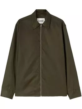 Куртка-рубашка на молнии Jil Sander, зеленый