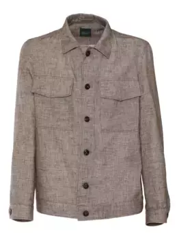 Куртка-рубашка на пуговицах BRANDO, коричневый